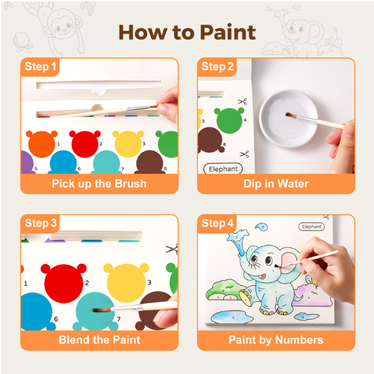 Jar Meló - Watercolour Painting Book - Unicorns