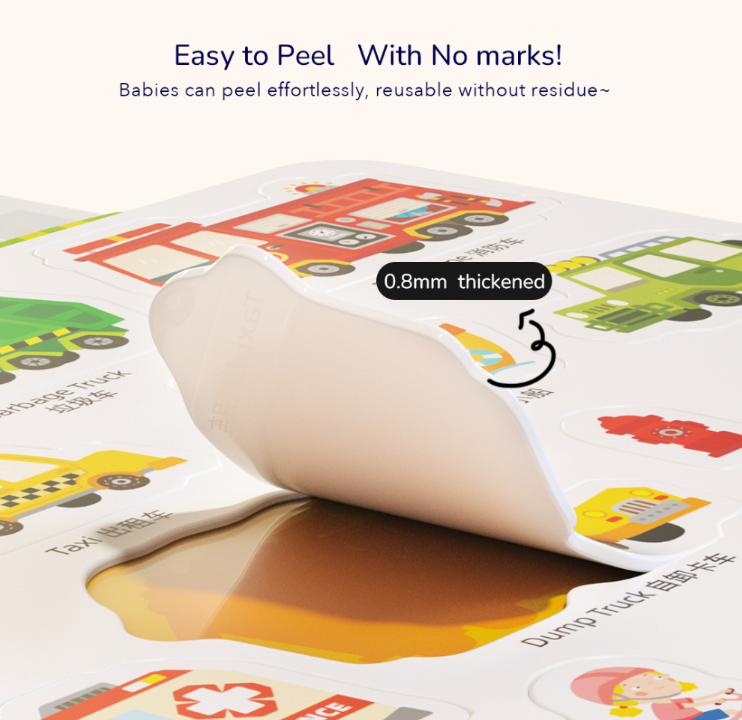 Mideer Reusable Sticker Set - Bustling Traffic