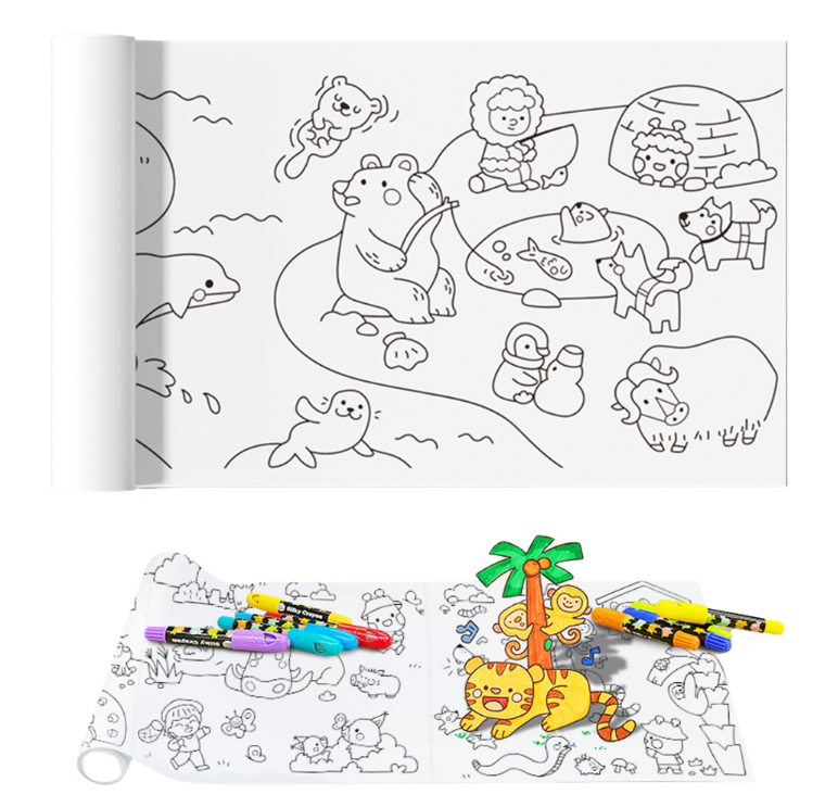 Jar Meló Sticky Drawing Paper - Animal Stories