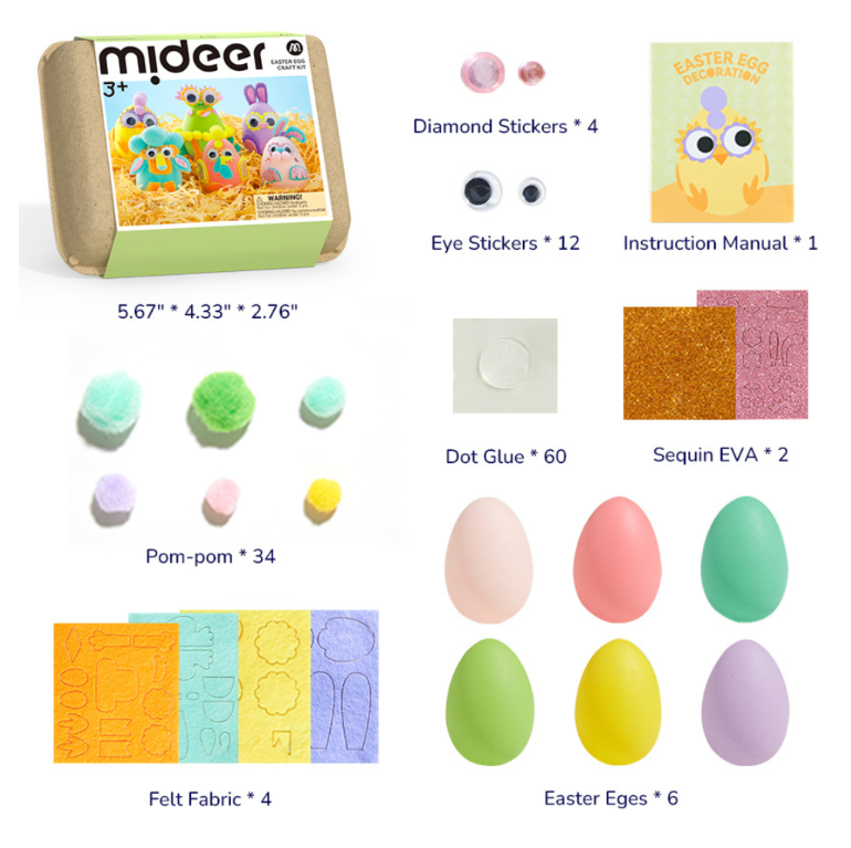 Mideer Easter Egg Craft Kit