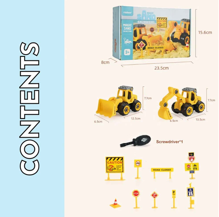 Mideer - Beach & Sand Toy Set - Construction Site