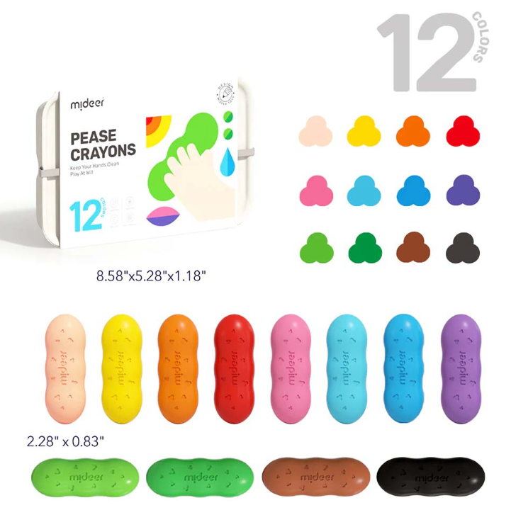 Mideer - Pea Beeswax Crayons