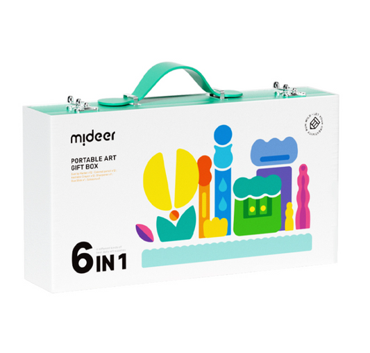 Mideer - 6-in-1 Children's Art Set: Portable Creativity Box