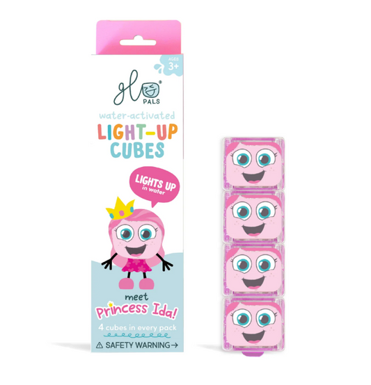 Glo Pals - Water Activated Light-Up Sensory Toys - Princess Ida (4 Pack)