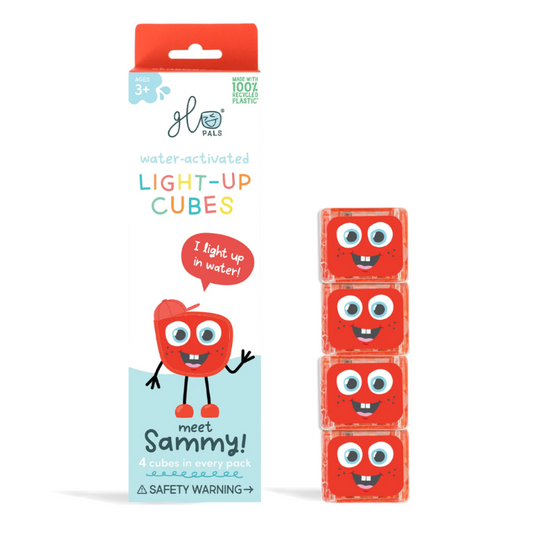 Glo Pals - Water Activated Light-Up Sensory Toys - Sammy (4 Pack)