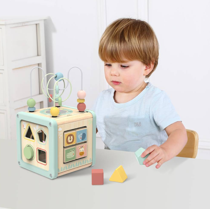 TookyToy - Play Cube Activity Toy: Pastel
