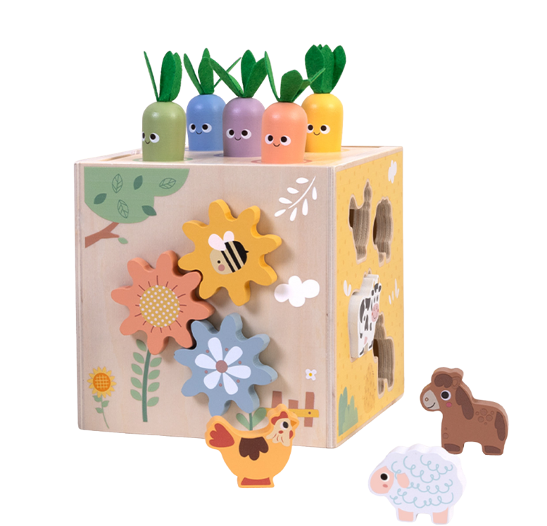 TookyToy - Play Cube Activity Toy: Farm