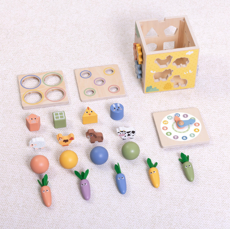 TookyToy - Play Cube Activity Toy: Farm