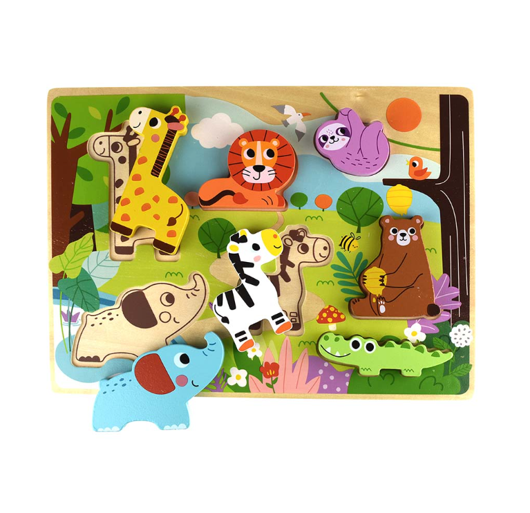 TookyToy - Wooden Chunky Puzzle: Animal