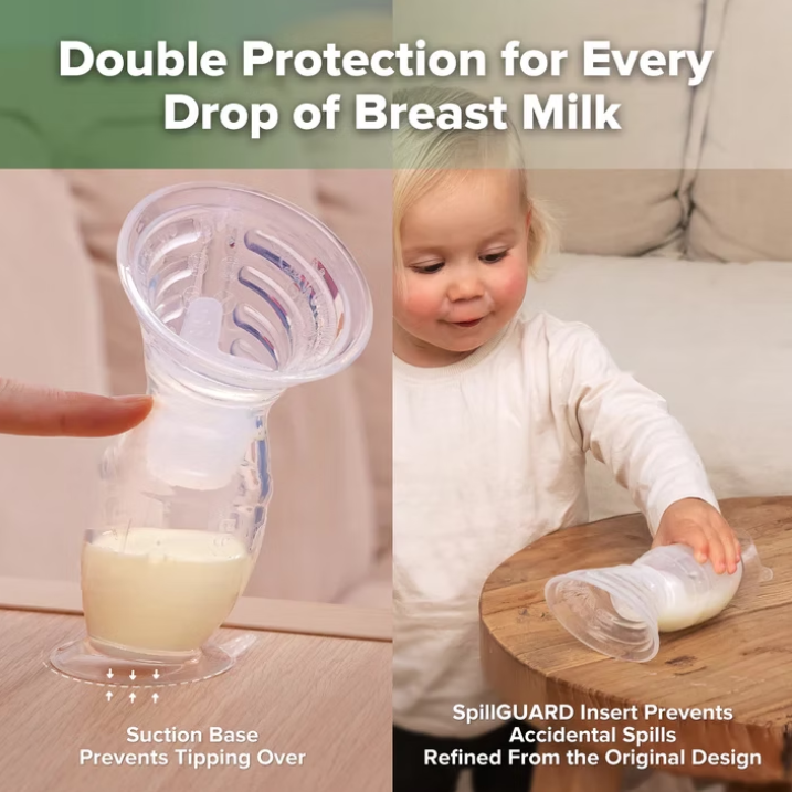 Haakaa Gen. 2+ Silicone Manual Breast Pump + SpillGUARD Insert 100ml
