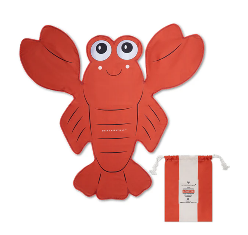 Swim Essentials: Shaped Beach Towel - Lobster