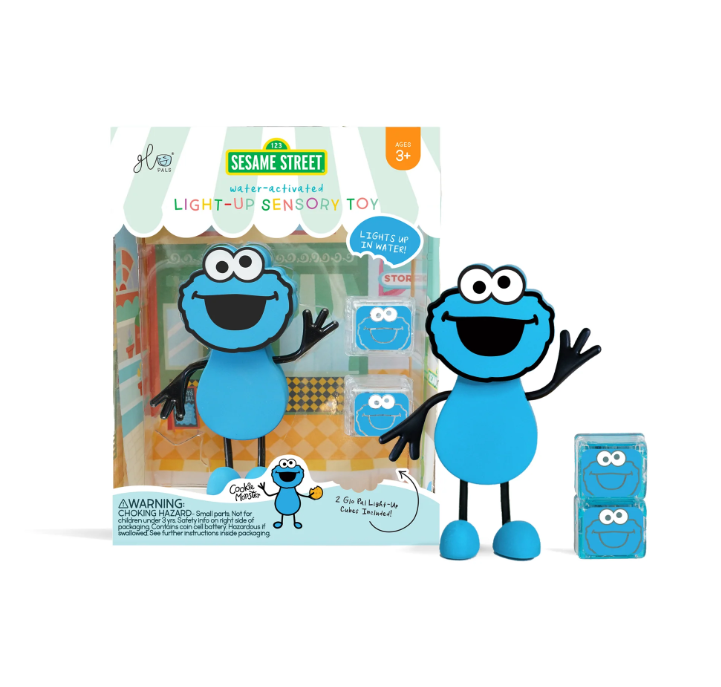 Glo Pals - Water Activated Light-Up Sensory Toys - Cookie Monster PRE-ORDER