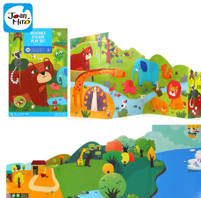 Jar Meló - Reusable Sticker Play Set - Animal Place