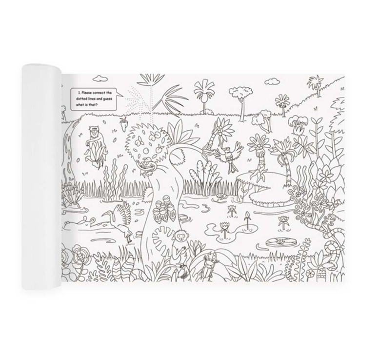 Mideer - Giant Colouring Roll: Jungle - 10m