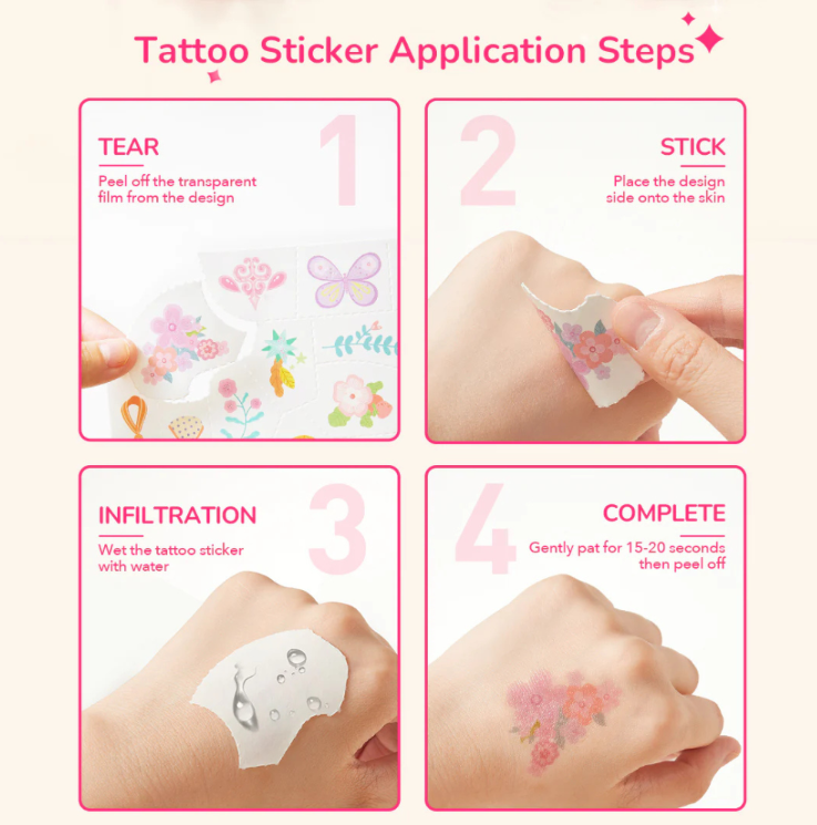 Mideer - Nail, Temporary Tattoo & Gem Sticker Pack - Garden Fairy