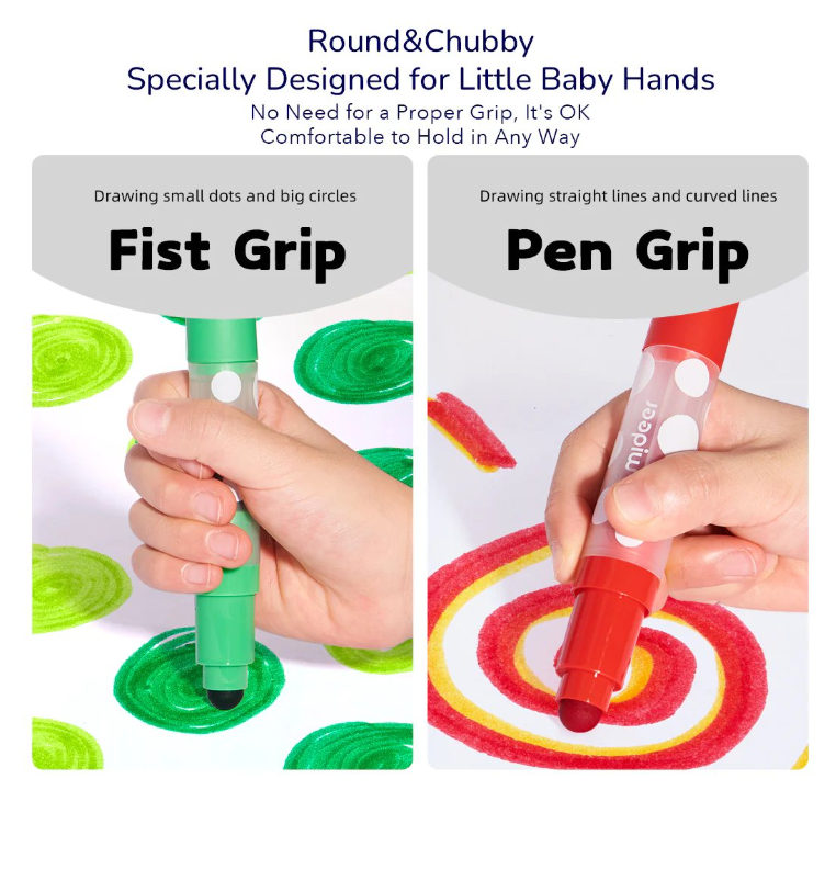 Mideer - Round-tip Washable Marker (24)