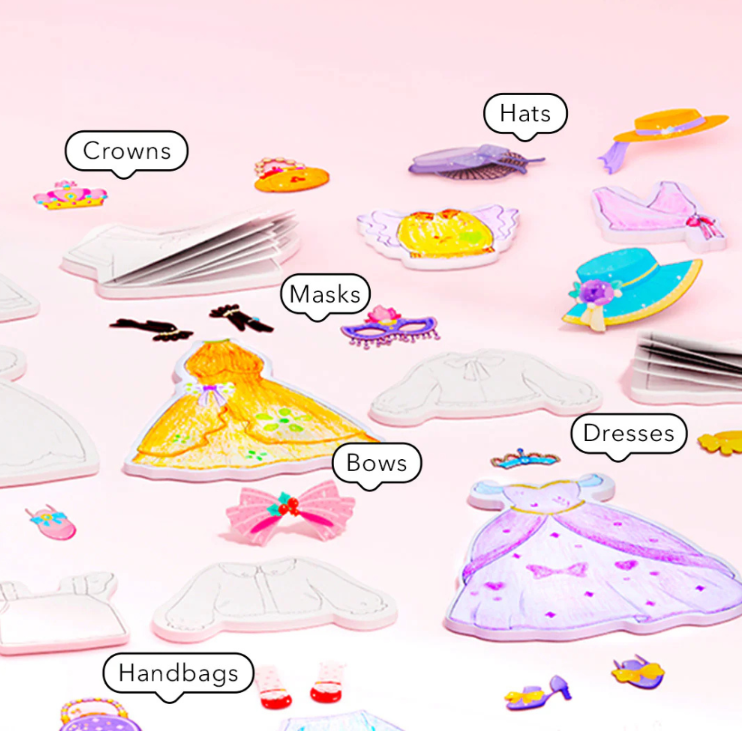 Mideer - Dress-Up Collage Arts & Crafts Set: Sparkling Ball Night
