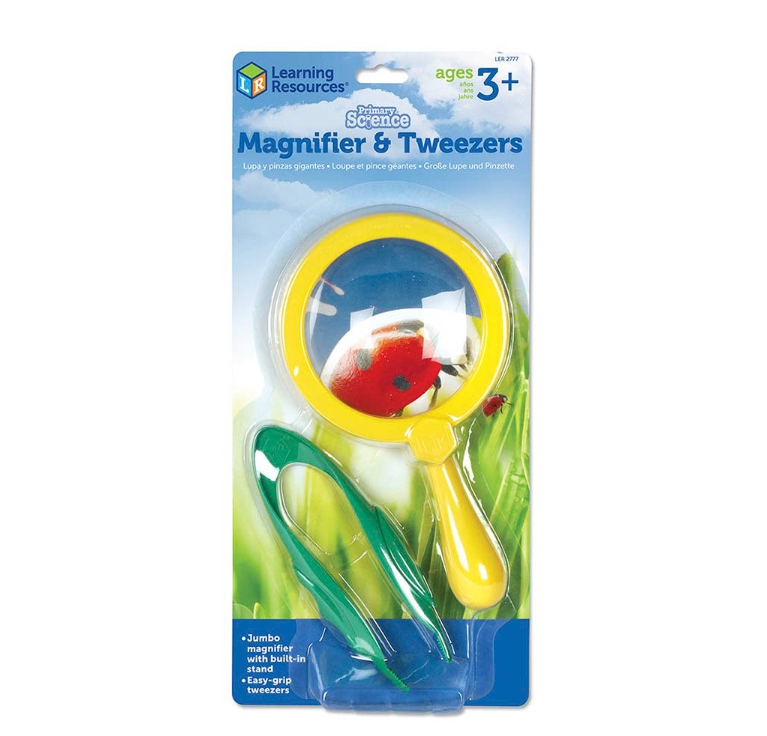 Jumbo Magnifier & Tweezers (Glo Pals Dupe)