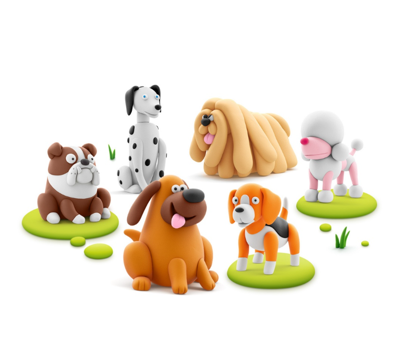 Hey Clay - Modelling Air-Dry Clay - Dog Buddies