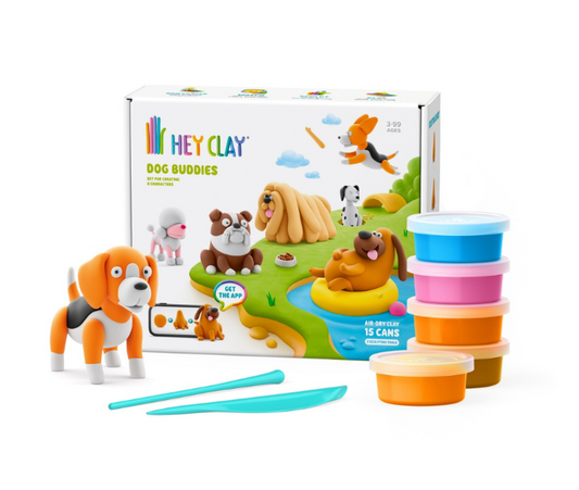 Hey Clay - Modelling Air-Dry Clay - Dog Buddies