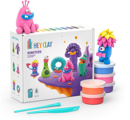 Hey Clay - Modelling Air-Dry Clay - Fun Monsters