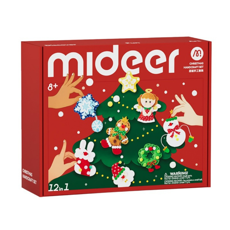 Mideer - 12-in-1 Christmas Arts & Crafts Handcraft Felt Set