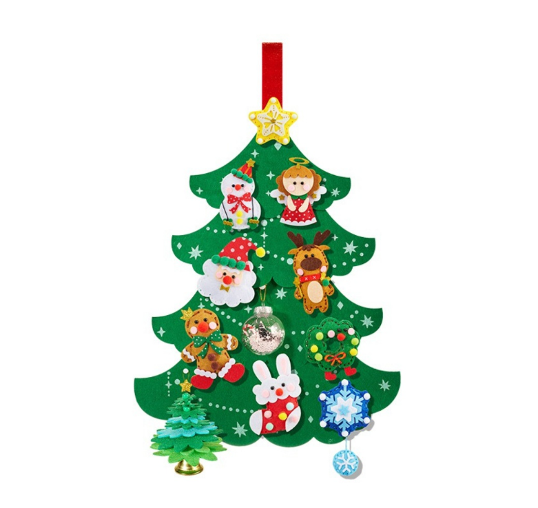 Mideer - 12-in-1 Christmas Arts & Crafts Handcraft Felt Set