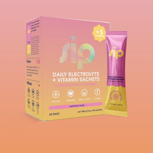 SIP Daily Electrolyte & Vitamin Sachets: Grape Fruit Glow