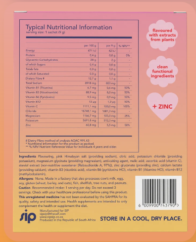 SIP Daily Electrolyte & Vitamin Sachets: Grape Fruit Glow
