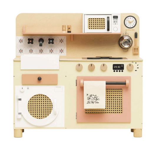 Le Toy Van - Family Size Rattan Wooden Play Kitchen