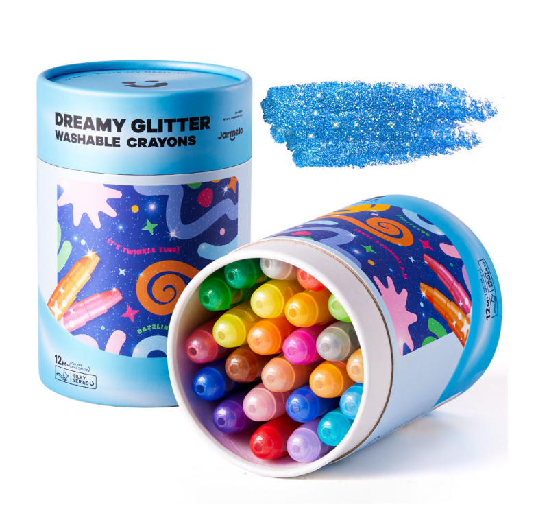 Jar Meló Twistable Washable Glitter Crayons