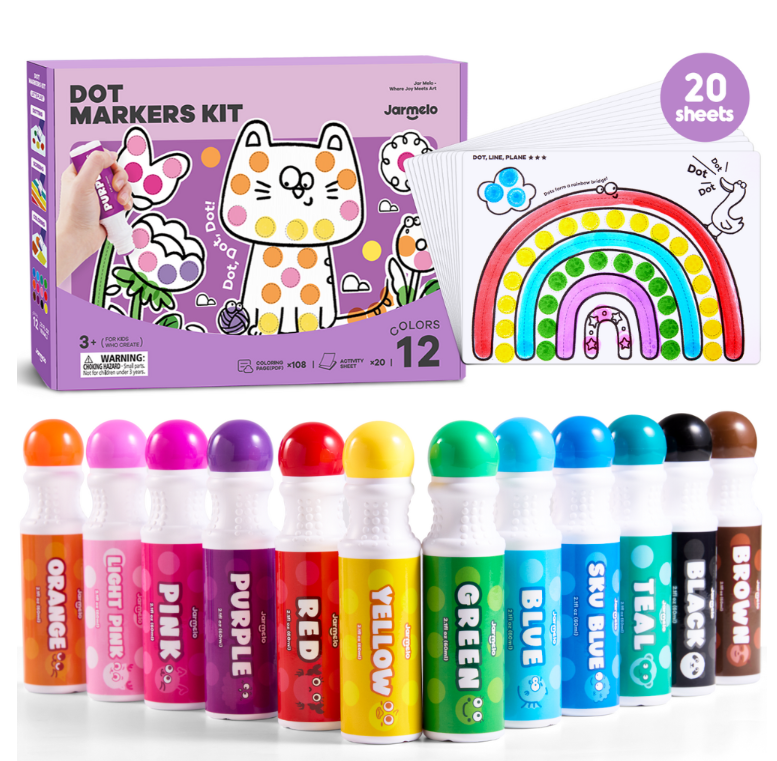 Jar Meló Dot Painting Art Markers