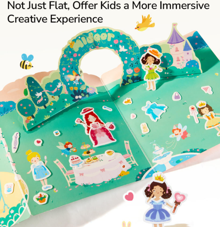 Mideer Reusable Sticker Set - Princess Dess-Up