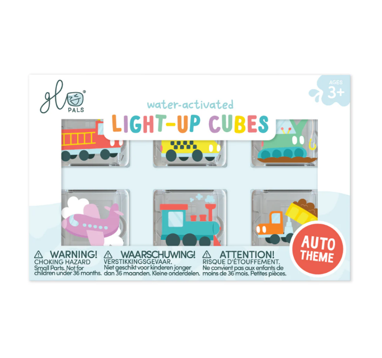 Glo Pals - Water Activated Light-Up Sensory Toys - Auto (6 Pack)