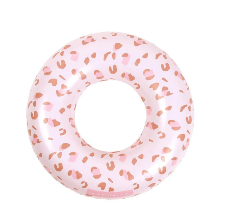 Swim Essentials: Swim Ring - Old Pink Leopard 55cm