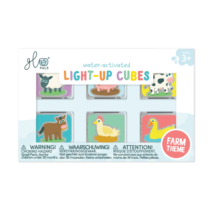 Glo Pals - Water Activated Light-Up Sensory Toys - Farm (6) PRE-ORDER