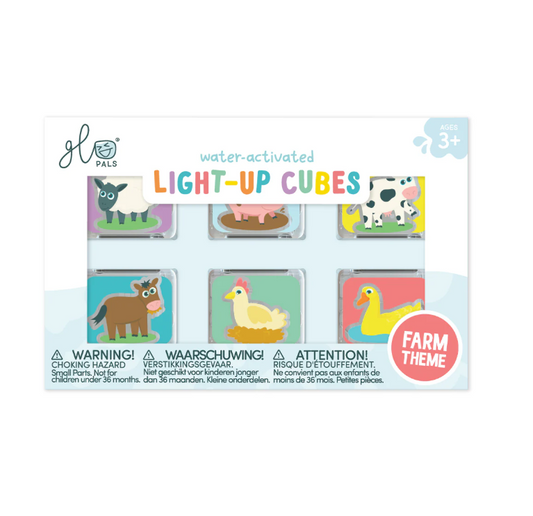 Glo Pals - Water Activated Light-Up Sensory Toys - Farm (6)