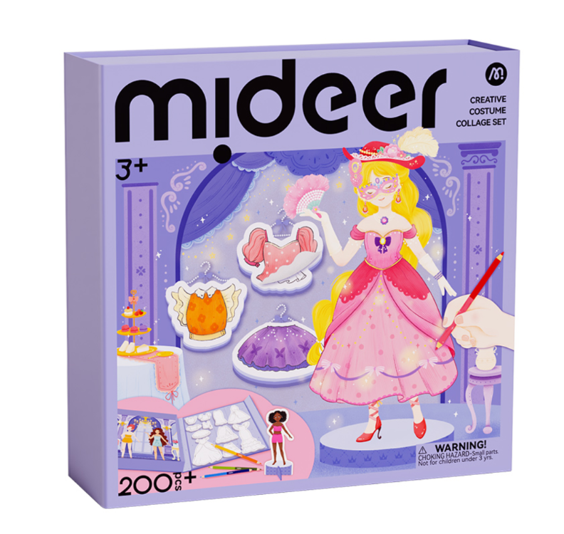 Mideer - Dress-Up Collage Arts & Crafts Set: Sparkling Ball Night