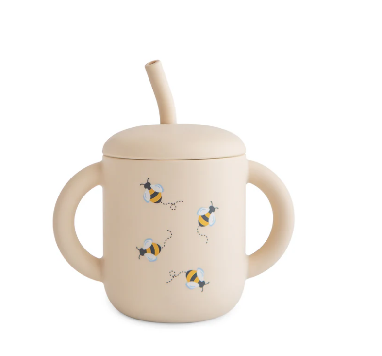 Mushie Silicone Training Cup & Straw: Limited Edition