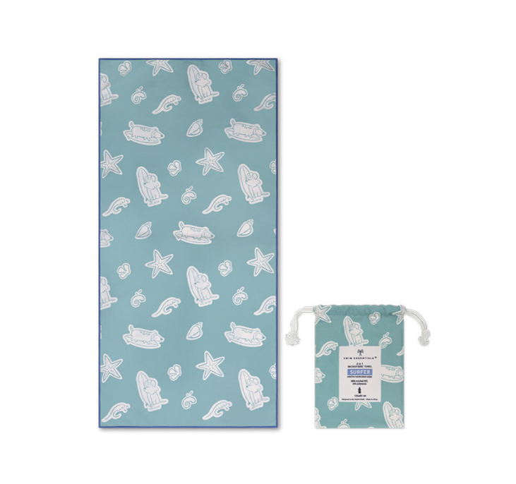 Swim Essentials: Microfiber Beach Towel - Surf Dogs