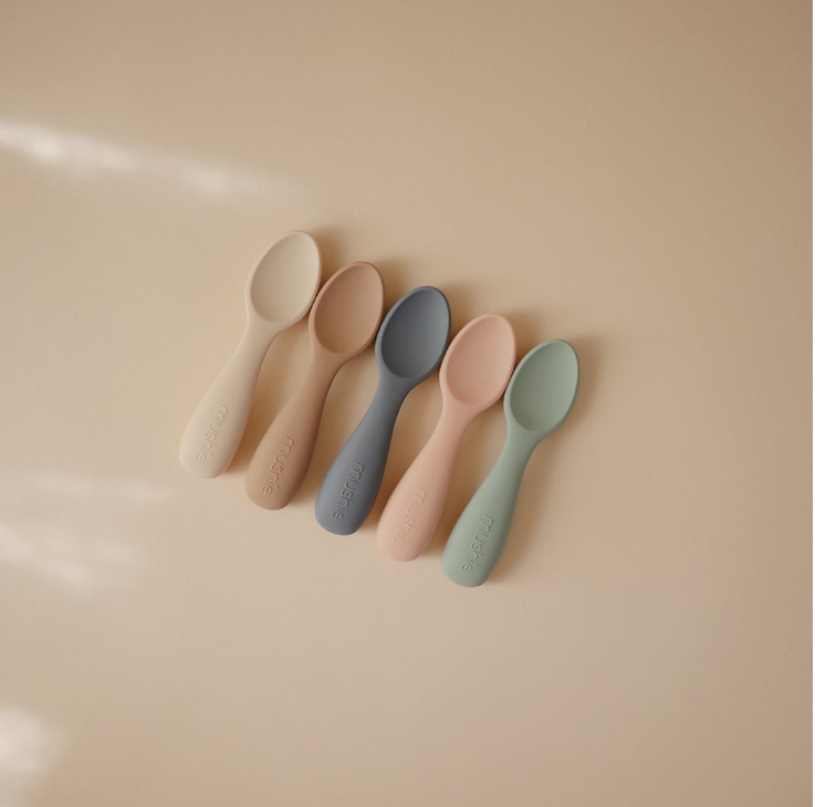 Mushie Silicone - Starter Spoon (2 Pack)