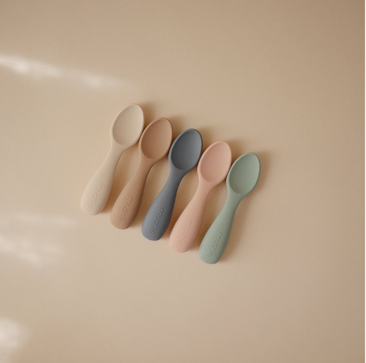 Mushie Silicone - Starter Spoon (2 Pack)