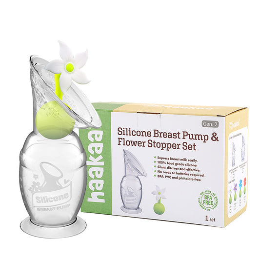 Haakaa Gen. 2 Silicone Breast Pump with Flower Stopper